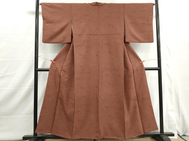 平和屋着物■江戸小紋　花蝶文　洗える着物　DABI1924qa