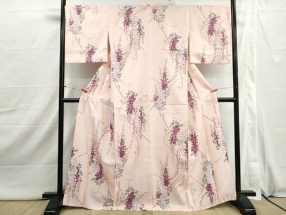 平和屋着物■小紋　藤花房　洗える着物　DABI1930qa