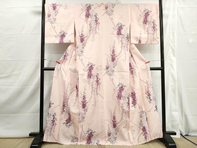 平和屋着物■小紋　藤花房　洗える着物　DABI1930qa