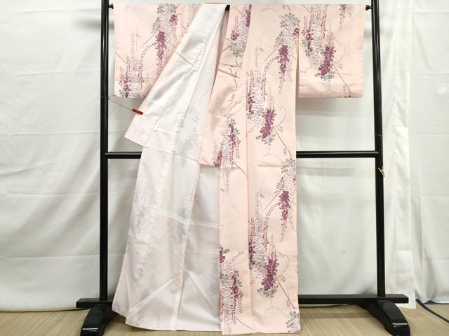 平和屋着物■小紋　藤花房　洗える着物　DABI1930qa