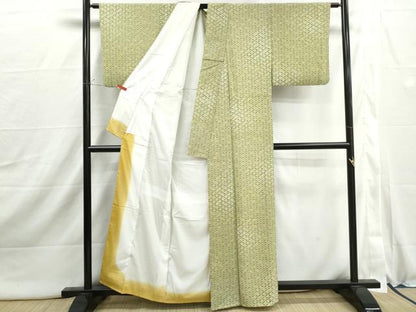 平和屋着物■小紋　七宝文　洗える着物　DABI1931cd