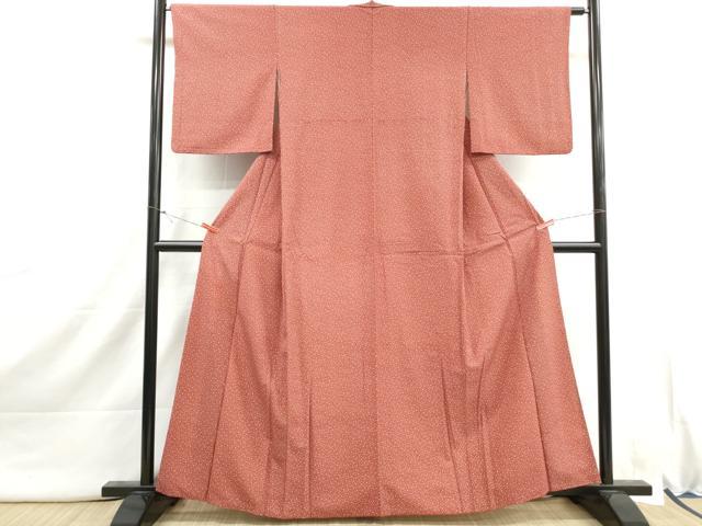 平和屋着物■江戸小紋　大小あられ　洗える着物　DABI1935qa