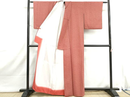 平和屋着物■江戸小紋　大小あられ　洗える着物　DABI1935qa