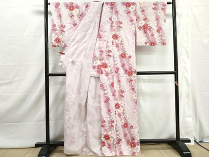 平和屋着物■小紋　舞花文　暈し染め　洗える着物　DABI1948qa
