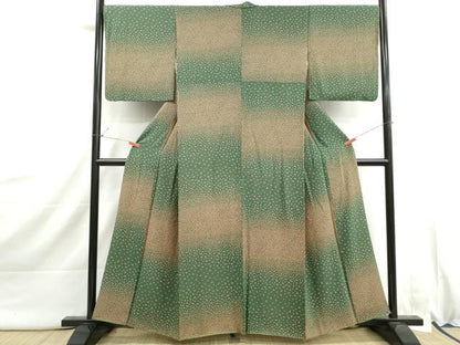 平和屋着物■上質な小紋　舞桜文　正絹　逸品　DABI1951qa