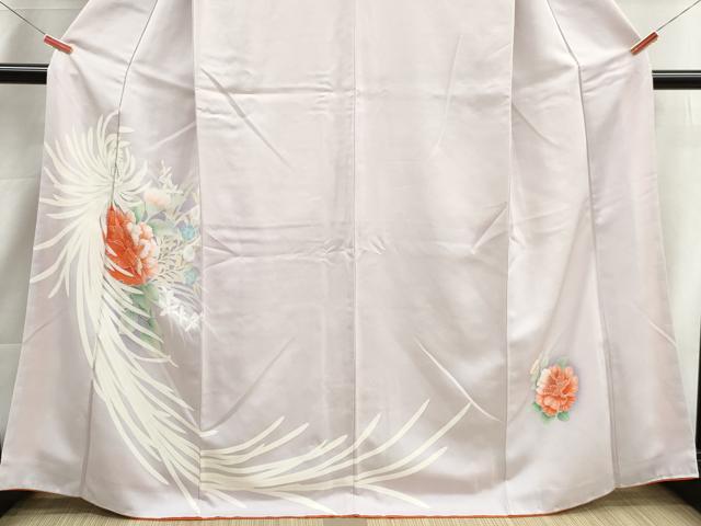 平和屋着物■訪問着　刺繍　草花文　牡丹　乱菊　暈し染め　金糸　正絹　逸品　DABI1954qa