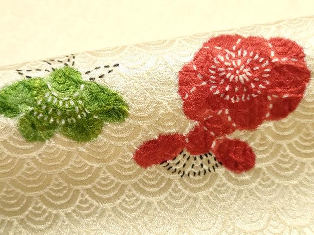 平和屋着物■上質な小紋　絞り　舞花文　正絹　逸品　DABI1964qa