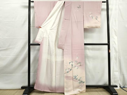 平和屋着物■訪問着　花鳥文　暈し染め　正絹　逸品　DABI1966qa