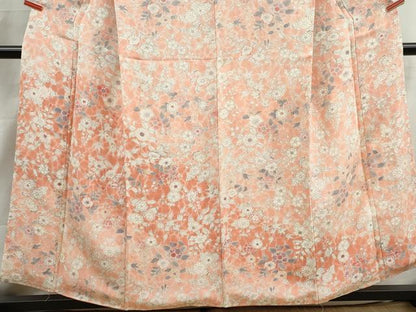 平和屋着物■訪問着　辻が花　暈し染め　鬼しぼ縮緬　正絹　逸品　DABI1968qa