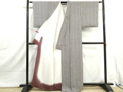 平和屋着物■上質な小紋　竹節間道　正絹　逸品　DABI1970qa
