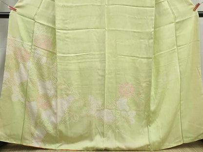 平和屋着物■訪問着　枝花文　正絹　逸品　DABI1971qa