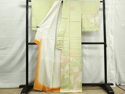 平和屋着物■訪問着　枝花文　正絹　逸品　DABI1971qa