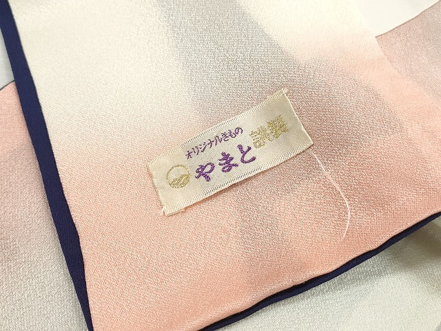 平和屋着物■訪問着　刺繍　枝花文　暈し染め　金彩　やまと誂製　正絹　逸品　DABI1984qa