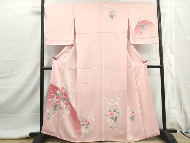 平和屋着物■訪問着　刺繍　枝花文　暈し染め　金糸　やまと誂製　正絹　逸品　DABI1985qa