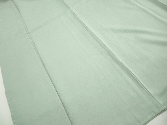 平和屋着物■色無地　霞地紋　裏葉柳色　洗える着物　DABI1988qa