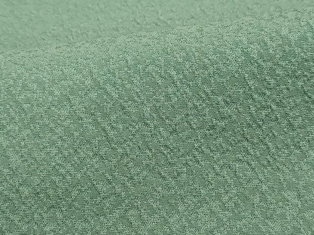 平和屋着物■色無地　霞地紋　若竹色　洗える着物　DABI1992qa