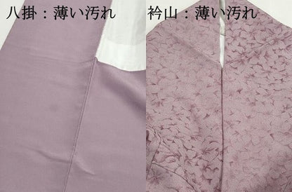 平和屋着物■江戸小紋　鮫小紋柄　花尽くし文　洗える着物　DABI1996qa