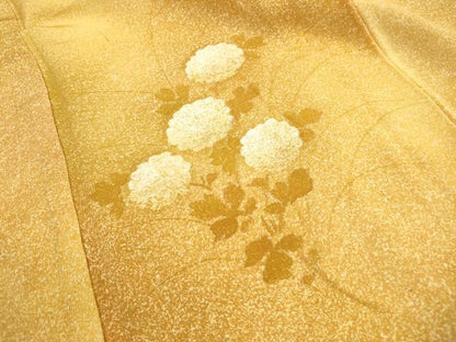 平和屋着物■訪問着　枝花文　暈し染め　たたき染め　正絹　逸品　DABI1998qa