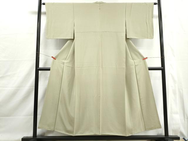 平和屋着物■上質な色無地　裏葉柳色　正絹　逸品　DABI2000qa