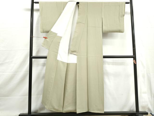 平和屋着物■上質な色無地　裏葉柳色　正絹　逸品　DABI2000qa
