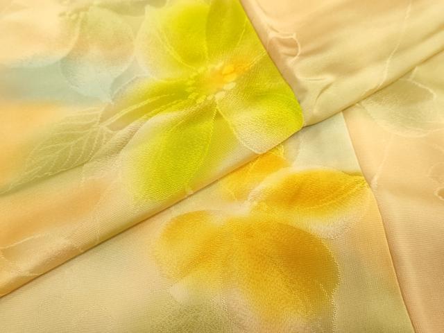 平和屋着物●上質な小紋　地紋起こし　枝花文　正絹　逸品　DABI2008ud