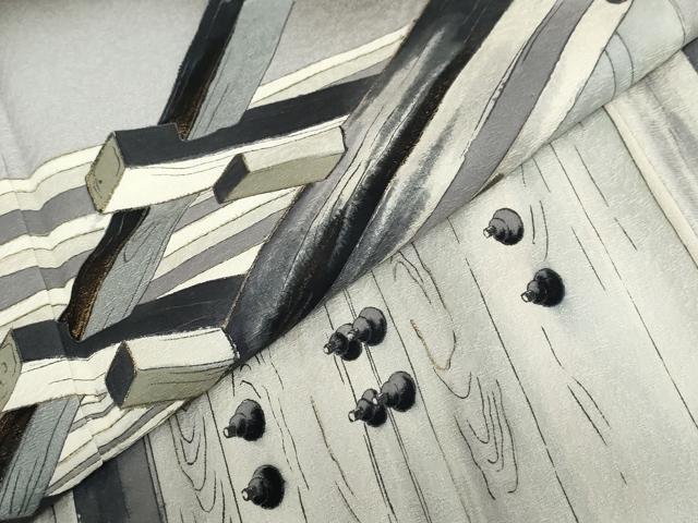 平和屋着物●染色作家　草野一騎　色留袖　風景文　暈し染め　金彩　健勝苑扱い　正絹　逸品　DABI2009ud