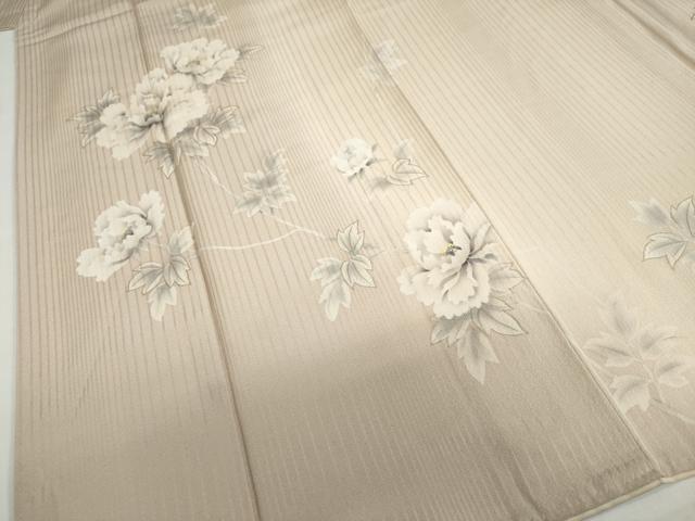 平和屋着物●訪問着　草花文　暈し染め　銀彩　正絹　逸品　DABI2010ud