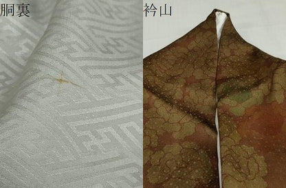 平和屋着物●訪問着　刺繍　舞花文　正絹　逸品　DABI2011ud