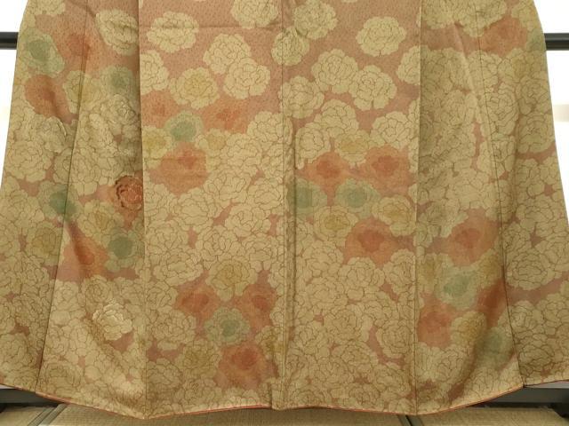 平和屋着物●訪問着　刺繍　舞花文　正絹　逸品　DABI2011ud