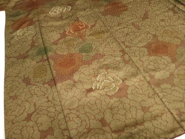 平和屋着物●訪問着　刺繍　舞花文　正絹　逸品　DABI2011ud