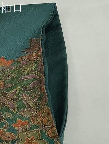 平和屋着物●訪問着　洋花文　金彩　正絹　逸品　DABG2013ud