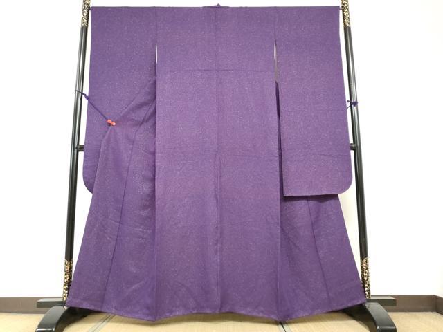 平和屋着物●豪華振袖　抽象地紋　葡萄色　金通し地　正絹　逸品　DABI2019ud