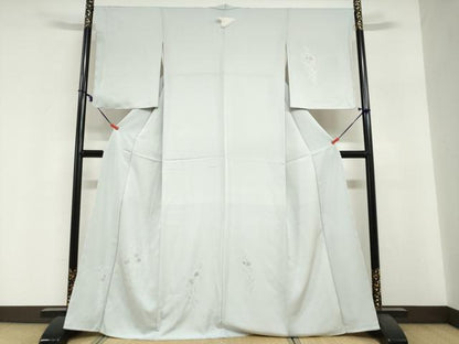 平和屋着物●訪問着　寿光織　草花文　金糸　正絹　逸品　DABI2021ud