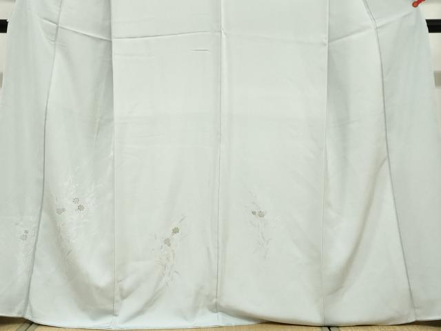 平和屋着物●訪問着　寿光織　草花文　金糸　正絹　逸品　DABI2021ud