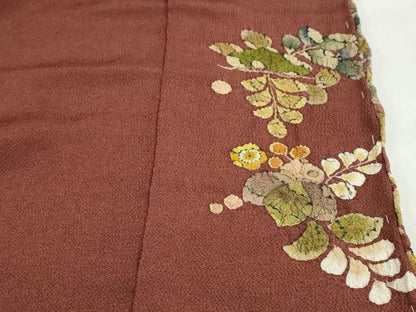 平和屋着物●訪問着　辻が花　鬼しぼ縮緬　仮絵羽　正絹　逸品　未使用　DABI2040ud