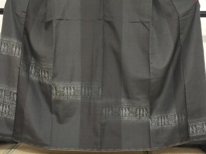 平和屋着物●訪問着　紬地　エジプト壁画文様　正絹　逸品　未使用　DABI2047ud