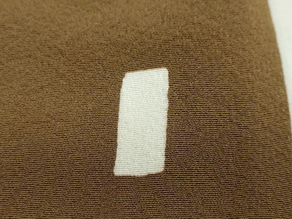 平和屋着物●本加賀友禅作家　押田正義監修　色無地　黒茶色　正絹　逸品　DABI2050ud