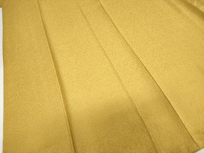 平和屋着物●上質な色無地　干割れ地紋　櫨染色　ますいわ屋扱い　正絹　逸品　DABI2052ud