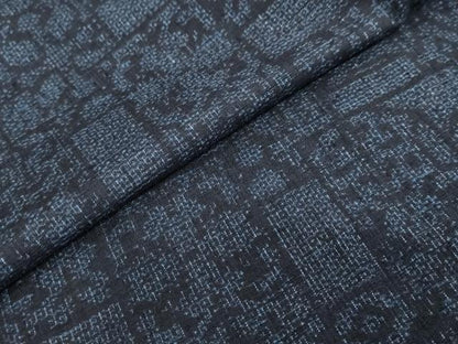 平和屋着物●結城紬　100亀甲　変わり格子文　正絹　逸品　DABI2060ud