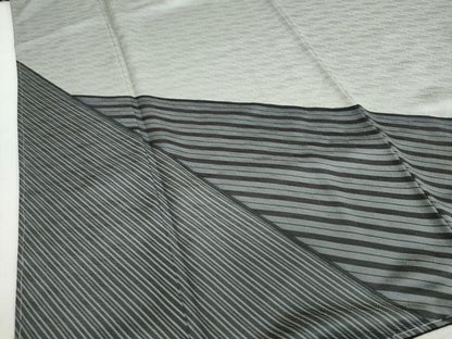 平和屋着物●染色作家　斉藤三才　訪問着　変わり縞　正絹　逸品　DABI2067ud