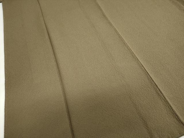 平和屋着物●上質な色無地　作家物　海松茶色　正絹　逸品　DABI2073ud