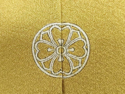 平和屋着物●上質な色無地　芥子色　正絹　逸品　未使用　DABI2074ud
