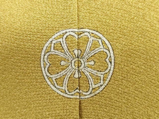 平和屋着物●上質な色無地　芥子色　正絹　逸品　未使用　DABI2074ud