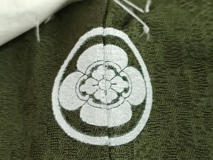 平和屋着物●池坊保子監修　色無地　舞花地紋　天鵞絨色　正絹　逸品　未使用　DABI2076ud