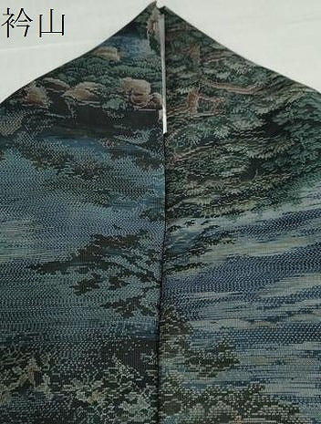 平和屋着物●都喜ヱ門　本場大島紬　総絣　風景樹林文　藤絹織物謹製　正絹　逸品　DABI2080ud