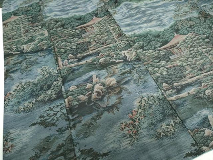 平和屋着物●都喜ヱ門　本場大島紬　総絣　風景樹林文　藤絹織物謹製　正絹　逸品　DABI2080ud