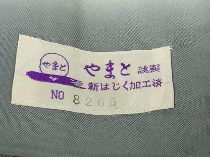 平和屋着物●都喜ヱ門　本場大島紬　9マルキ　総絣　花絵皿文　やまと誂製　藤絹織物謹製　正絹　逸品　DABI2085ud