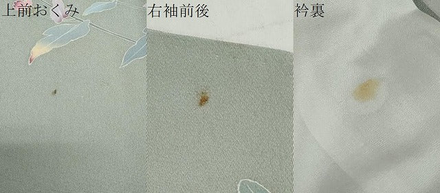 平和屋着物●訪問着　友禅　作家物　草花文　正絹　逸品　DABI2088ud