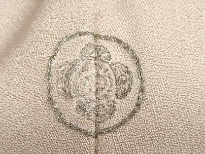 平和屋着物●訪問着　刺繍　雲霞草花文　金彩　正絹　逸品　DABI2089ud