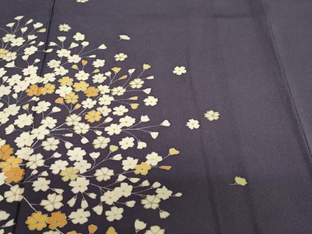 平和屋着物●訪問着　枝花文　金彩　正絹　逸品　DABI2090ud